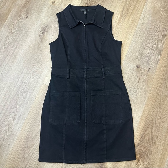 Blue Blush Black Sleeveless Mini Dress - Picture 4 of 8